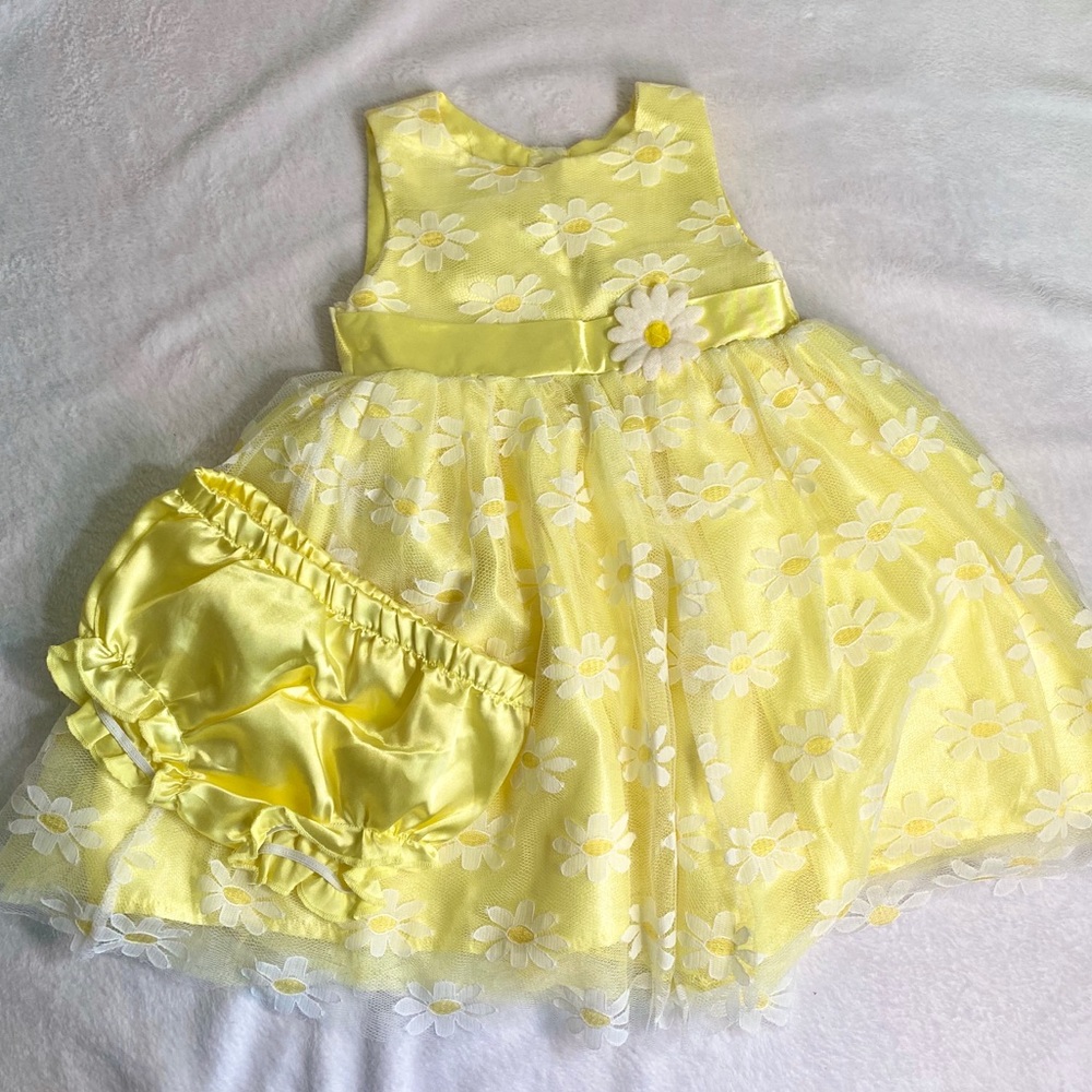 Nauuerre Baby Yellow Summer Dress 24 months
